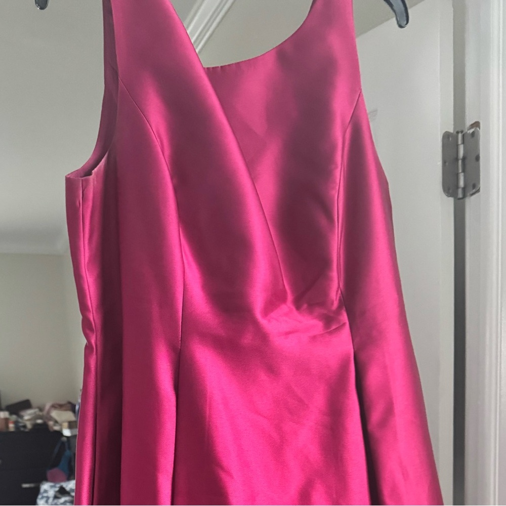 Adrianna Papell Red Satin Gown